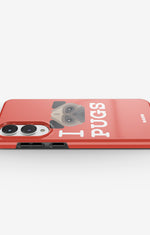 Samsung Galaxy S25 Edge Tough Case – I Love Pugs - View 3
