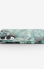 Samsung Galaxy S25 Edge Tough Case – Green Marble - View 3