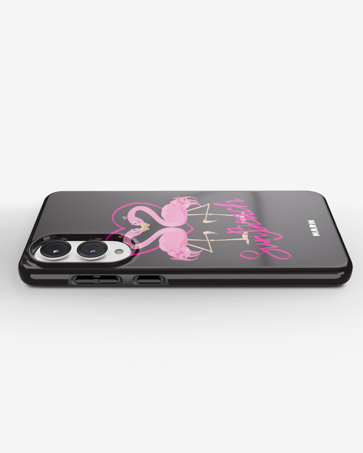 Samsung Galaxy S25 Edge Tough Case – Beach Flamingo - View 3