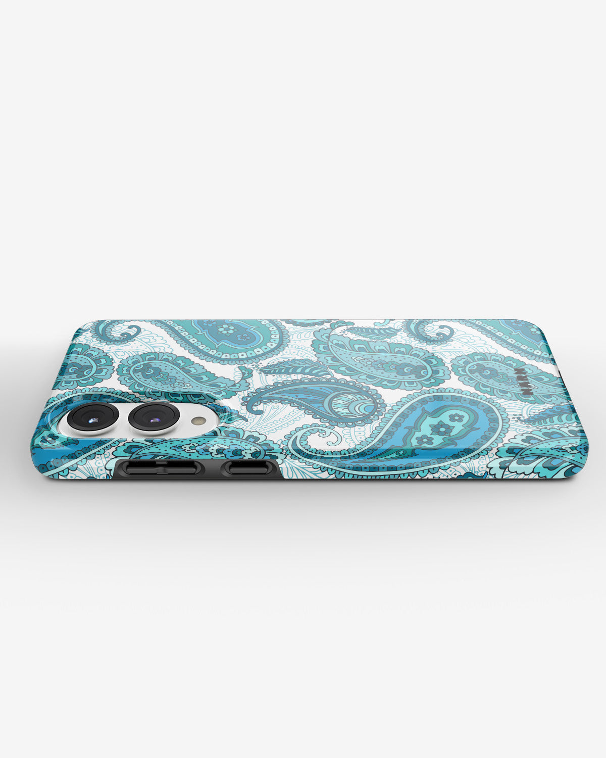 Samsung Galaxy S25 Edge Tough Case – Turquoise Paisley - View 3