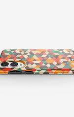 Samsung Galaxy S25 Edge Tough Case – Retro Geometric - View 3