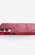 Samsung Galaxy S25 Edge Tough Case – Red Roses - View 3