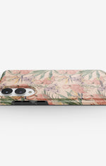 Samsung Galaxy S25 Edge Tough Case – Flamingos & Flowers - View 3