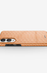 Samsung Galaxy S25 Edge Tough Case – Orange Snake - View 3
