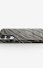 Samsung Galaxy S25 Edge Tough Case – Golden Zebra - View 3