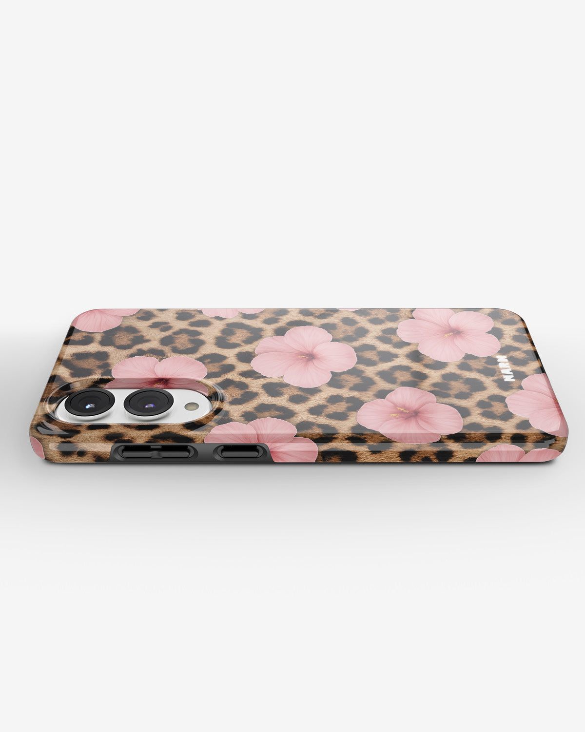 Samsung Galaxy S25 Edge Tough Case – Leopard Flower - View 3