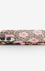 Samsung Galaxy S25 Edge Tough Case – Leopard Flower - View 3