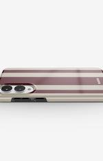 Samsung Galaxy S25 Edge Tough Case – Bordeaux Stripe - View 3
