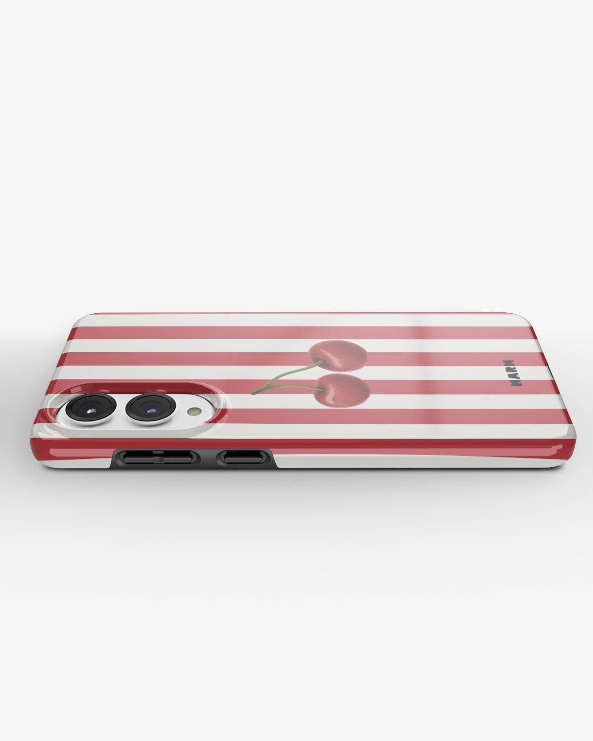 Samsung Galaxy S25 Edge Tough Case – Cherry Stripes - View 3