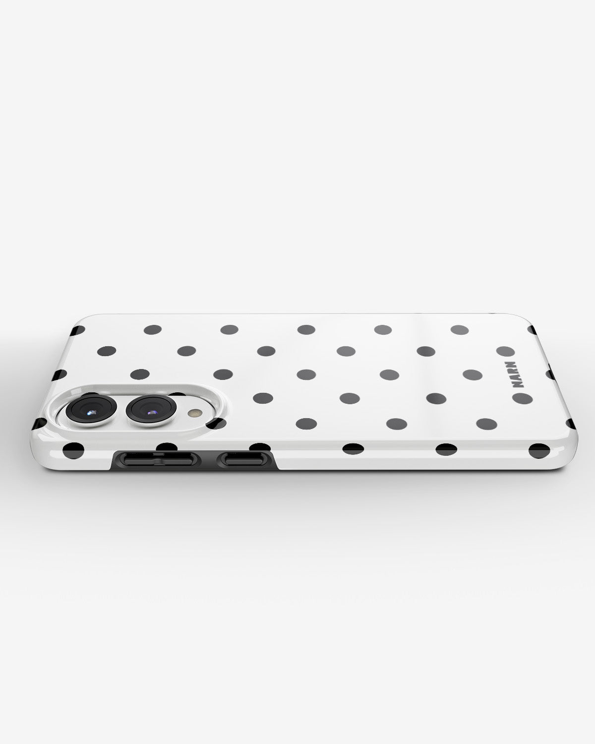 Samsung Galaxy S25 Edge Tough Case – Mono Dots - View 3
