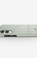 Samsung Galaxy S25 Edge Tough Case – Sage Stripes - View 3