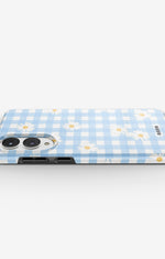 Samsung Galaxy S25 Edge Tough Case – Blue Daisies - View 3
