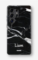 Samsung Galaxy S25 Ultra Tough Case – Custom - Black Marble - View 1