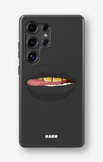 Samsung Galaxy S25 Ultra Tough Case – Golden Lips - View 1
