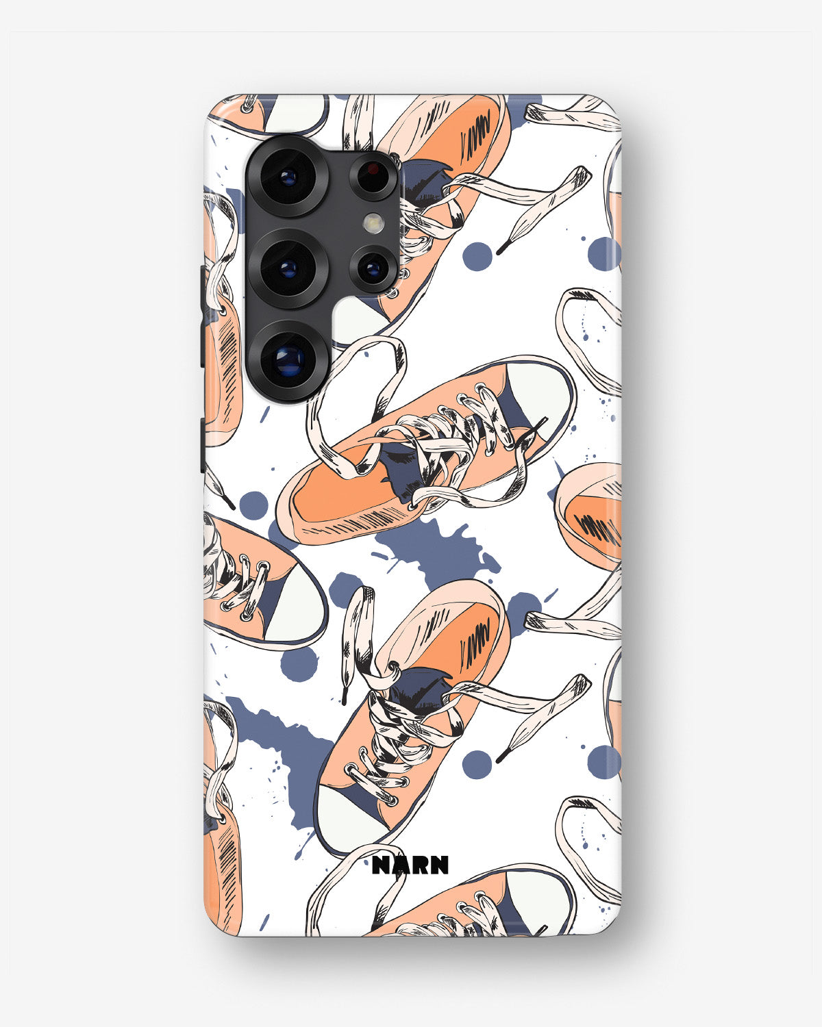 Samsung Galaxy S25 Ultra Tough Case – Apricot Sneakers - View 1