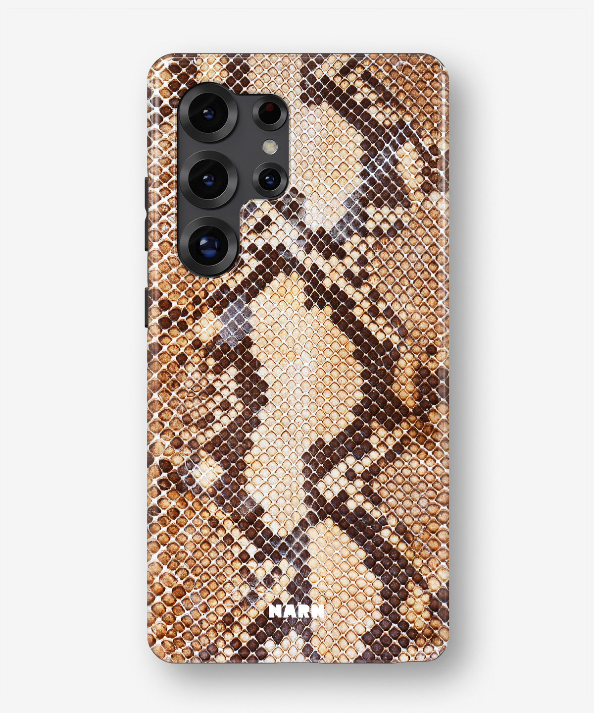 Samsung Galaxy S25 Ultra Tough Case – Brown Snakeskin - View 1