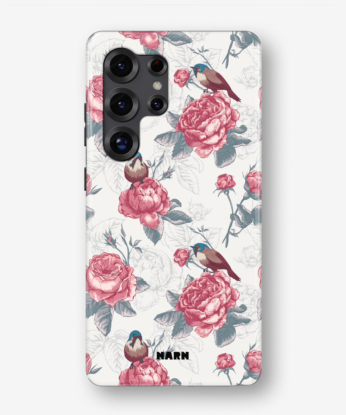 Samsung Galaxy S25 Ultra Tough Case – Birds Among Roses - View 1