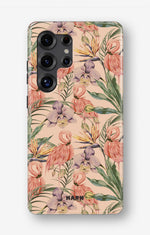Samsung Galaxy S25 Ultra Tough Case – Flamingos & Flowers - View 1