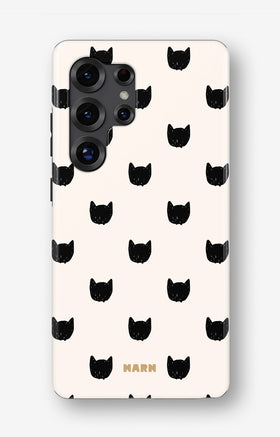Samsung Galaxy S25 Ultra Tough Case – Kitty Dots - View 1