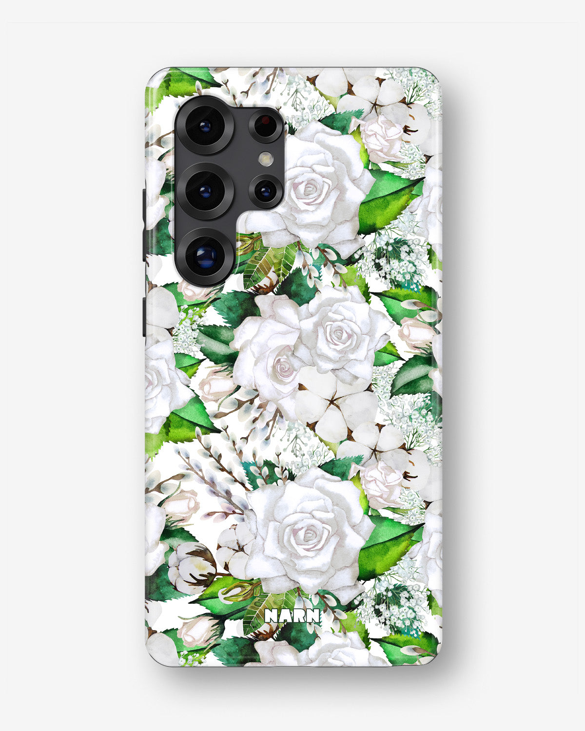 Samsung Galaxy S25 Ultra Tough Case – White Bloom - View 1
