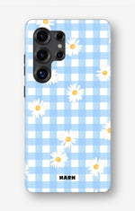 Samsung Galaxy S25 Ultra Tough Case – Blue Daisies - View 1