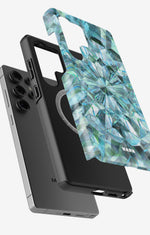 Samsung Galaxy S25 Ultra Tough Case – Green Crystals - View 2