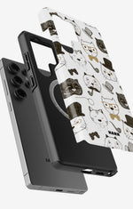 Samsung Galaxy S25 Ultra Tough Case – Cartoon Cats - View 2