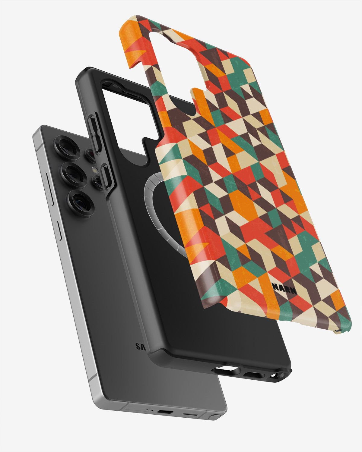 Samsung Galaxy S25 Ultra Tough Case – Retro Geometric - View 2