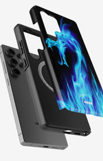 Samsung Galaxy S25 Ultra Tough Case – Blue Flames Dragon - View 2
