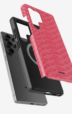 Samsung Galaxy S25 Ultra Tough Case – Pink Snake - View 2