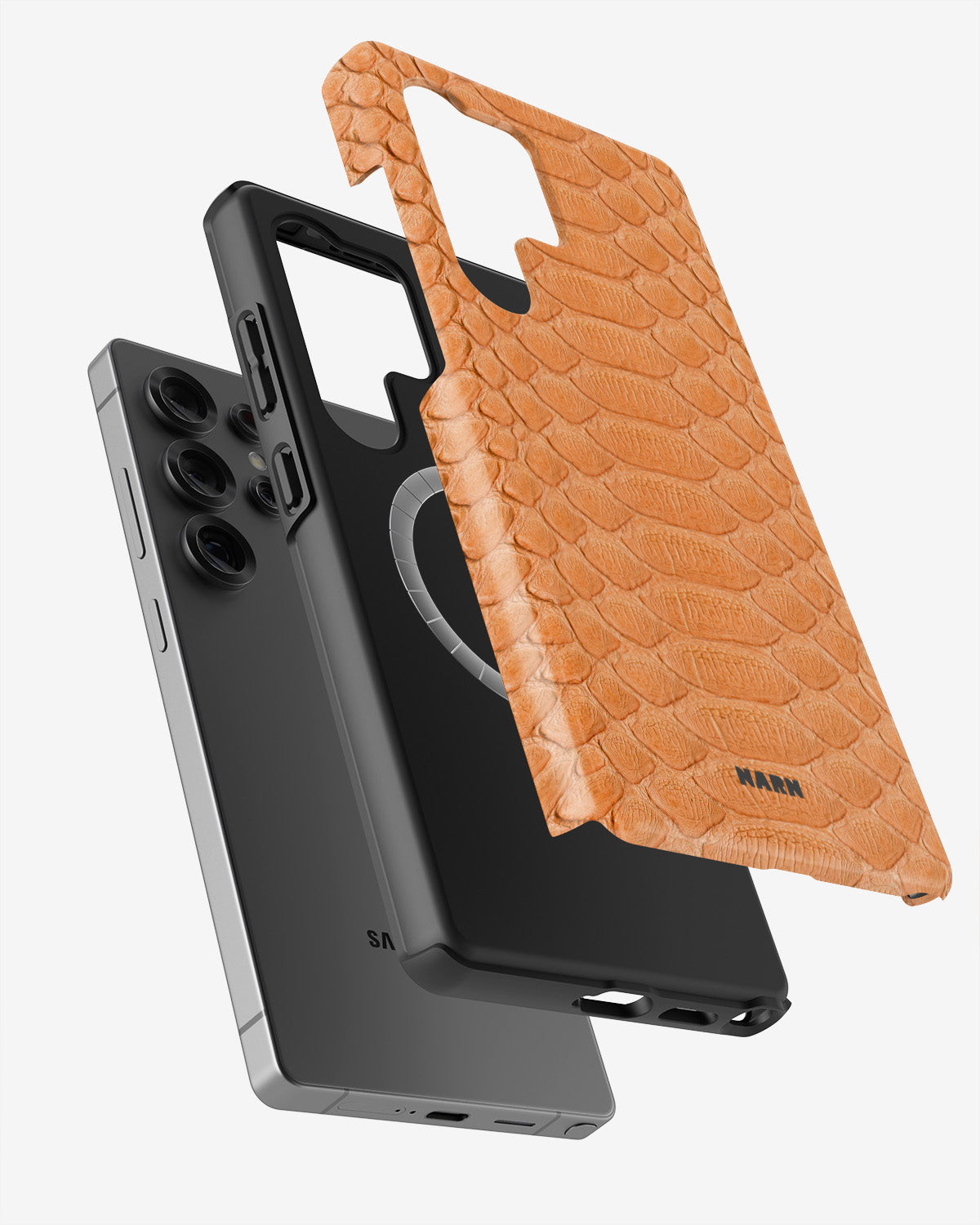 Samsung Galaxy S25 Ultra Tough Case – Orange Snake - View 2
