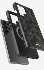 Samsung Galaxy S25 Ultra Tough Case – Jungle Green Camo - View 2