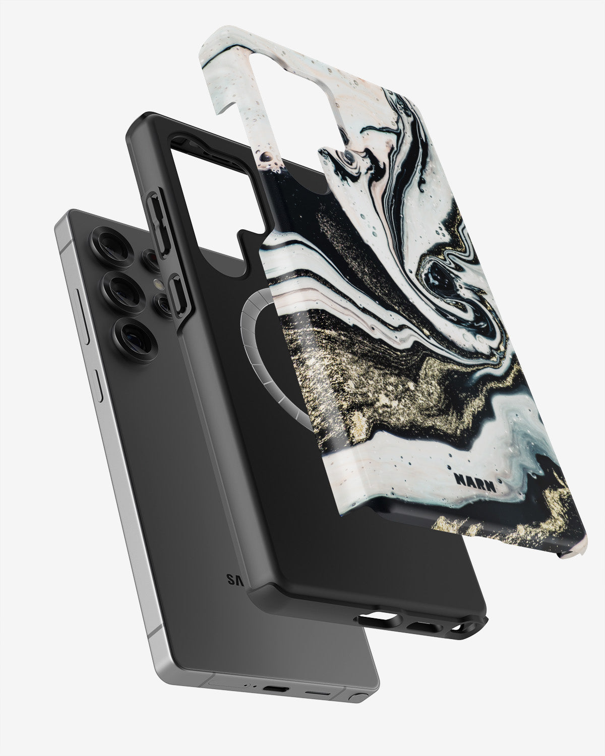 Samsung Galaxy S25 Ultra Tough Case – Golden Swirl - View 2