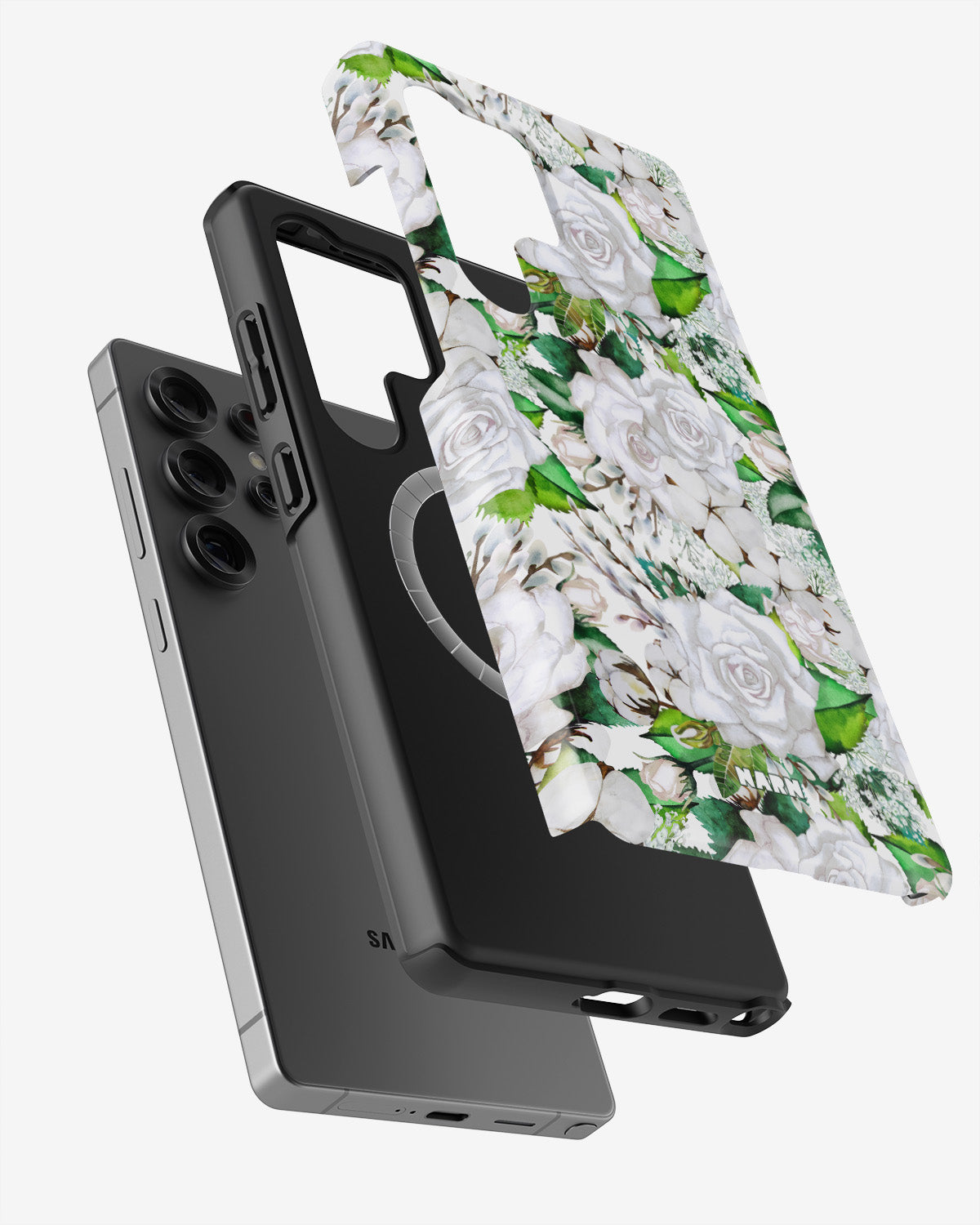 Samsung Galaxy S25 Ultra Tough Case – White Bloom - View 2