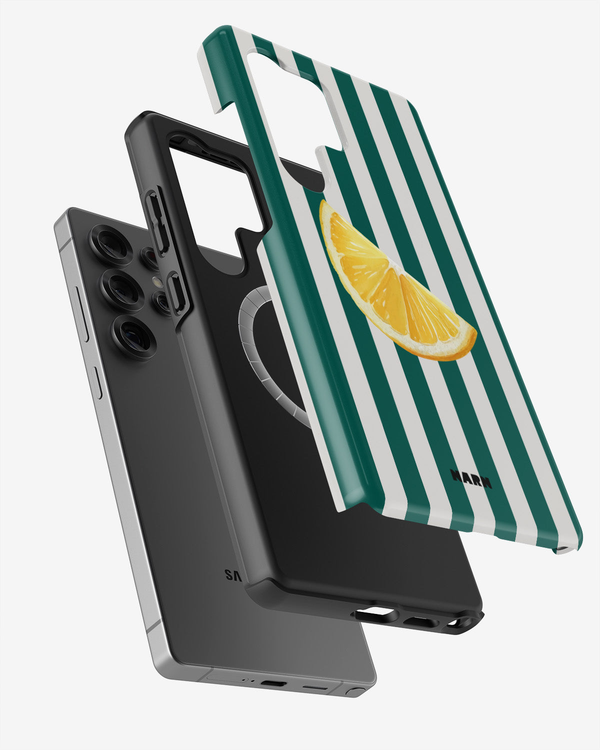 Samsung Galaxy S25 Ultra Tough Case – Lemon Stripes - View 2