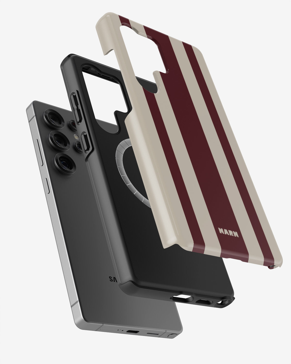 Samsung Galaxy S25 Ultra Tough Case – Bordeaux Stripe - View 2