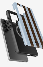 Samsung Galaxy S25 Ultra Tough Case – Bistro Stripes - View 2