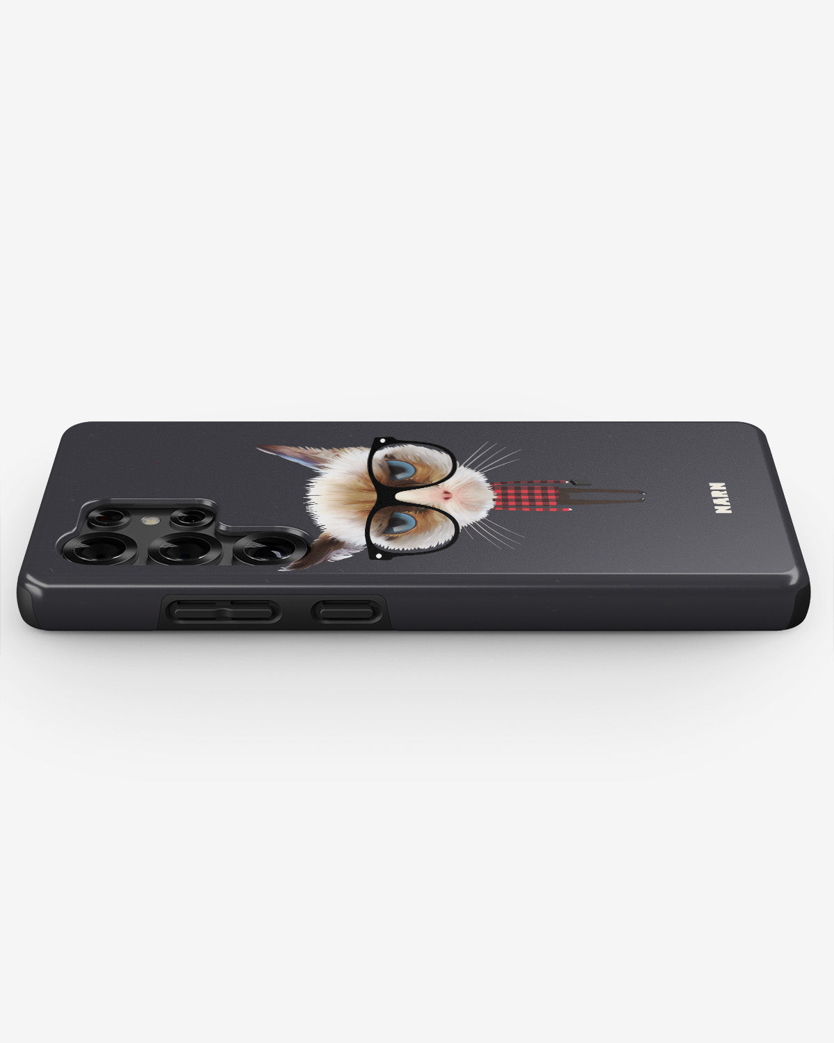 Samsung Galaxy S25 Ultra Tough Case – Hipster Cat - View 3