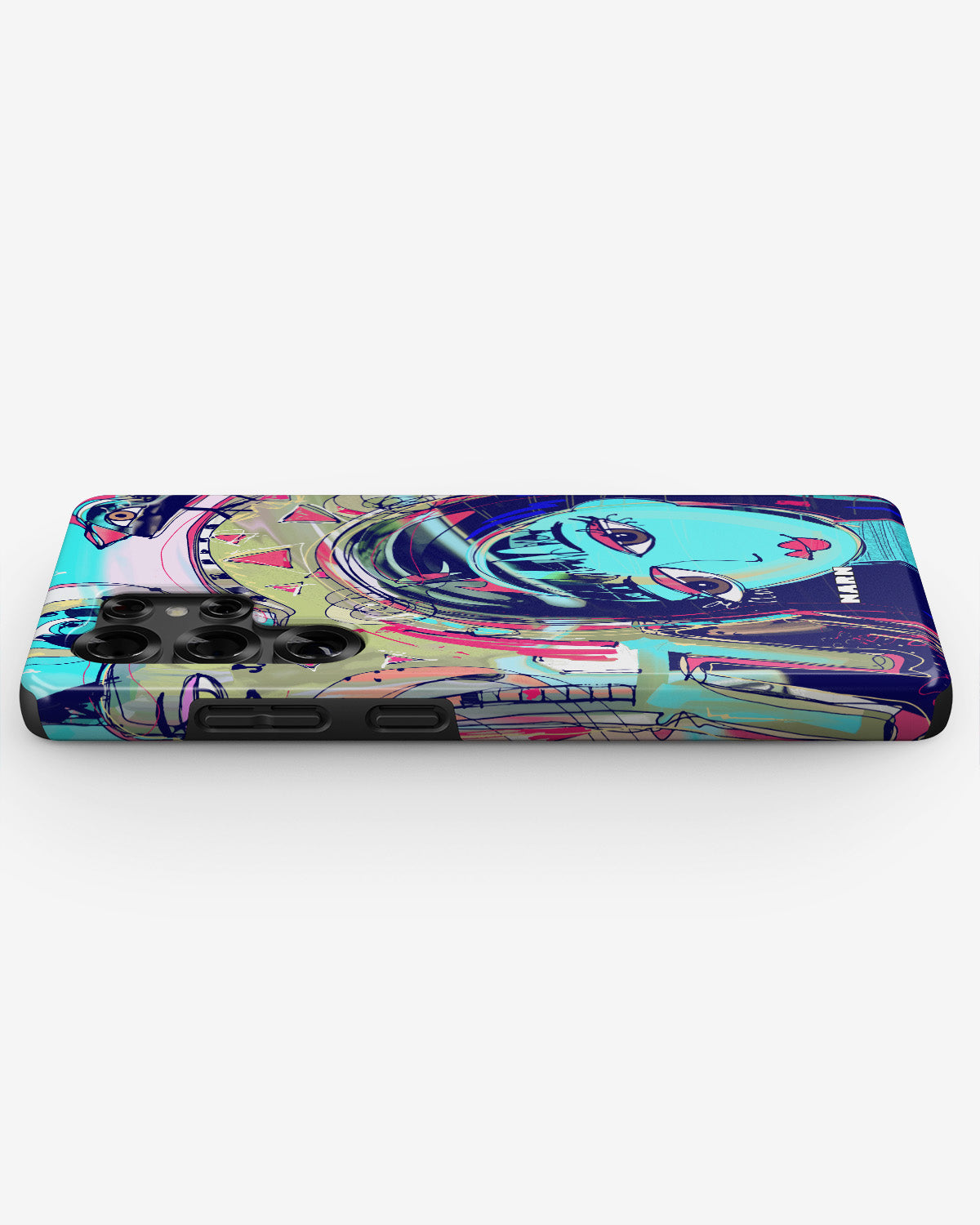 Samsung Galaxy S25 Ultra Tough Case – Abstract Cat - View 3