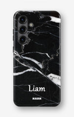 Samsung Galaxy S25 Plus Tough Case – Custom - Black Marble - View 1