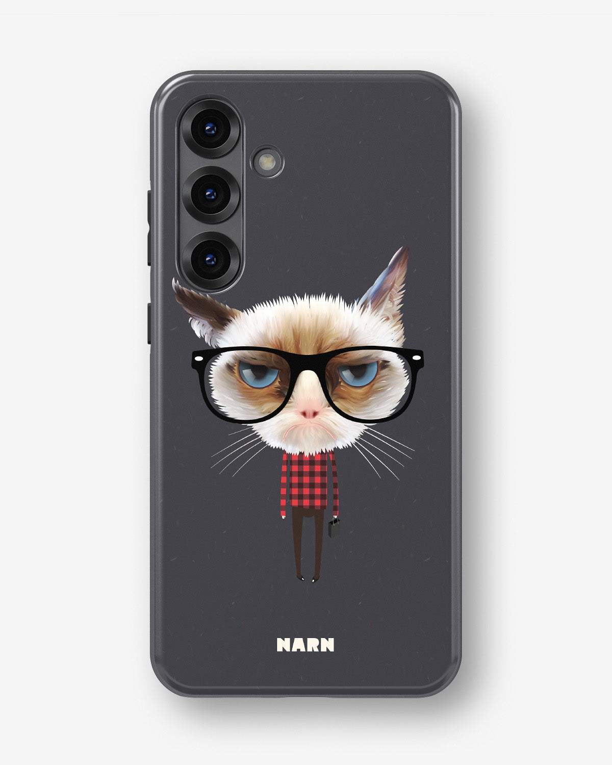 Samsung Galaxy S25 Plus Tough Case – Hipster Cat - View 1
