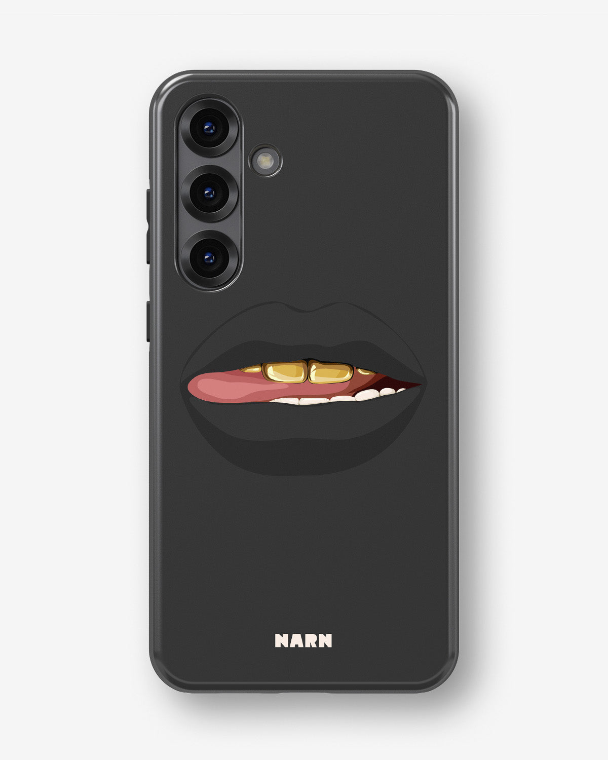 Samsung Galaxy S25 Plus Tough Case – Golden Lips - View 1