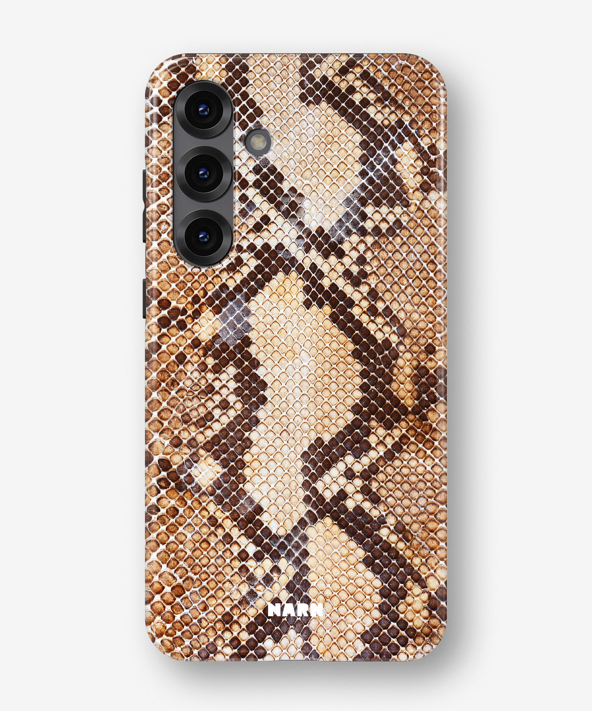 Samsung Galaxy S25 Plus Tough Case – Brown Snakeskin - View 1