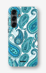 Samsung Galaxy S25 Plus Tough Case – Turquoise Paisley - View 1