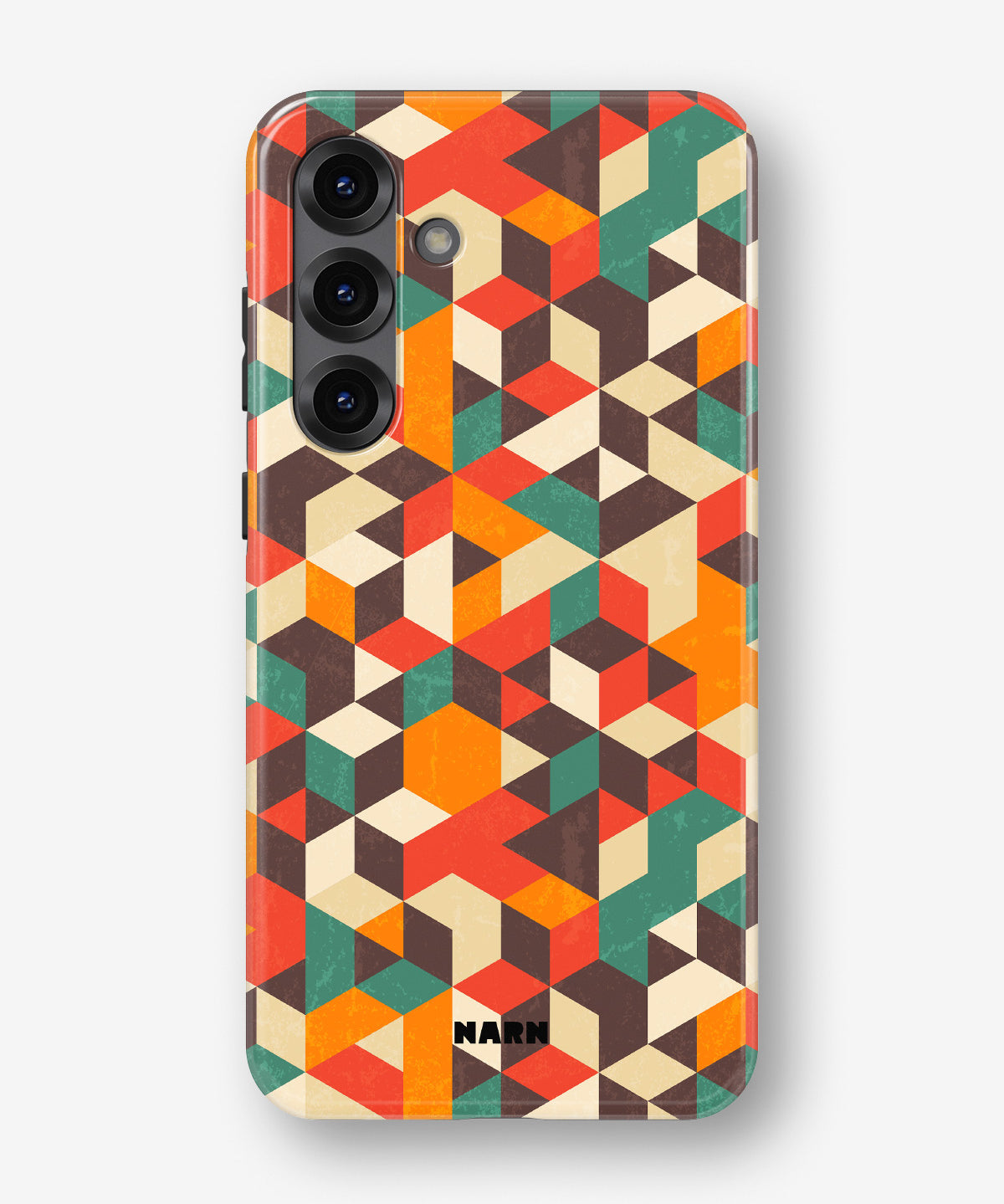Samsung Galaxy S25 Plus Tough Case – Retro Geometric - View 1