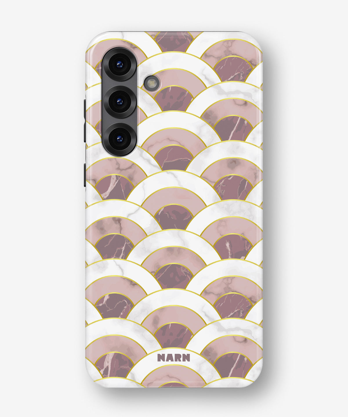 Samsung Galaxy S25 Plus Tough Case – Pink Marble Waves - View 1