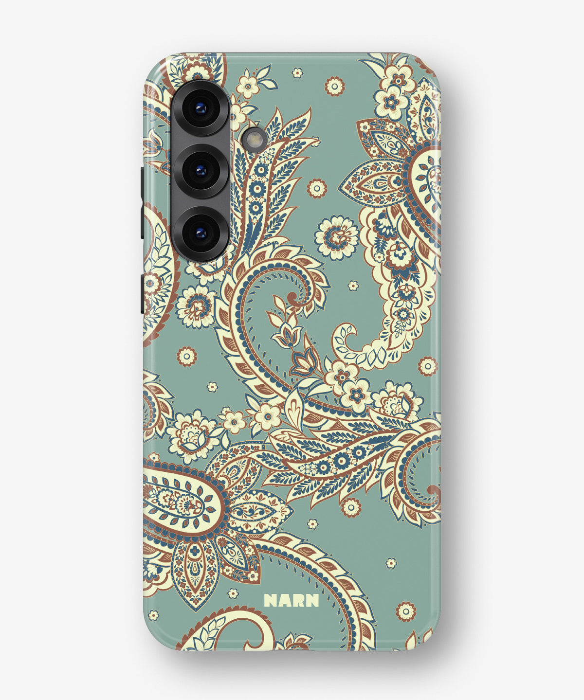 Samsung Galaxy S25 Plus Tough Case – Paisley Green - View 1
