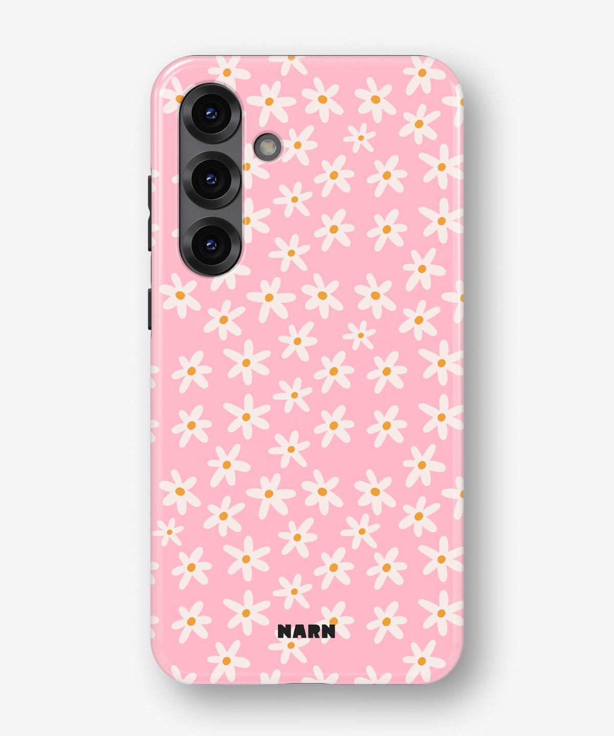 Samsung Galaxy S25 Plus Tough Case – Pink Daisy - View 1