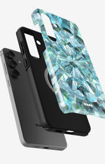 Samsung Galaxy S25 Plus Tough Case – Green Crystals - View 2