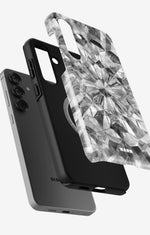Samsung Galaxy S25 Plus Tough Case – Grey Crystals - View 2